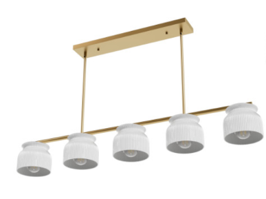 Harlowe 5 Light Linear Luxe Gold