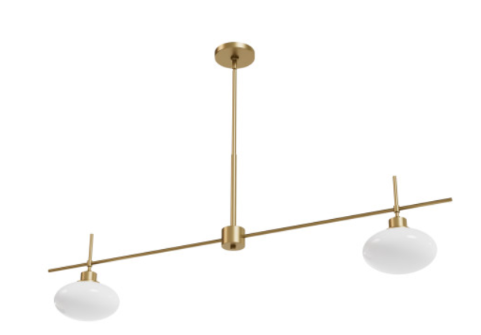 Getty 2 Light Linear Luxe Gold