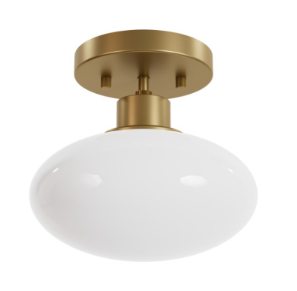 Getty 1 Light Flush Mount Luxe Gold