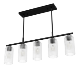 Beverly Glen 5 Light Linear Matte Black