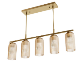 Beverly Glen 5 Light Linear Luxe Gold