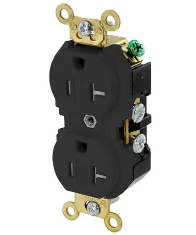 220-Amp 125-Volt Industrial Grade Tamper Resistant Duplex Receptacle