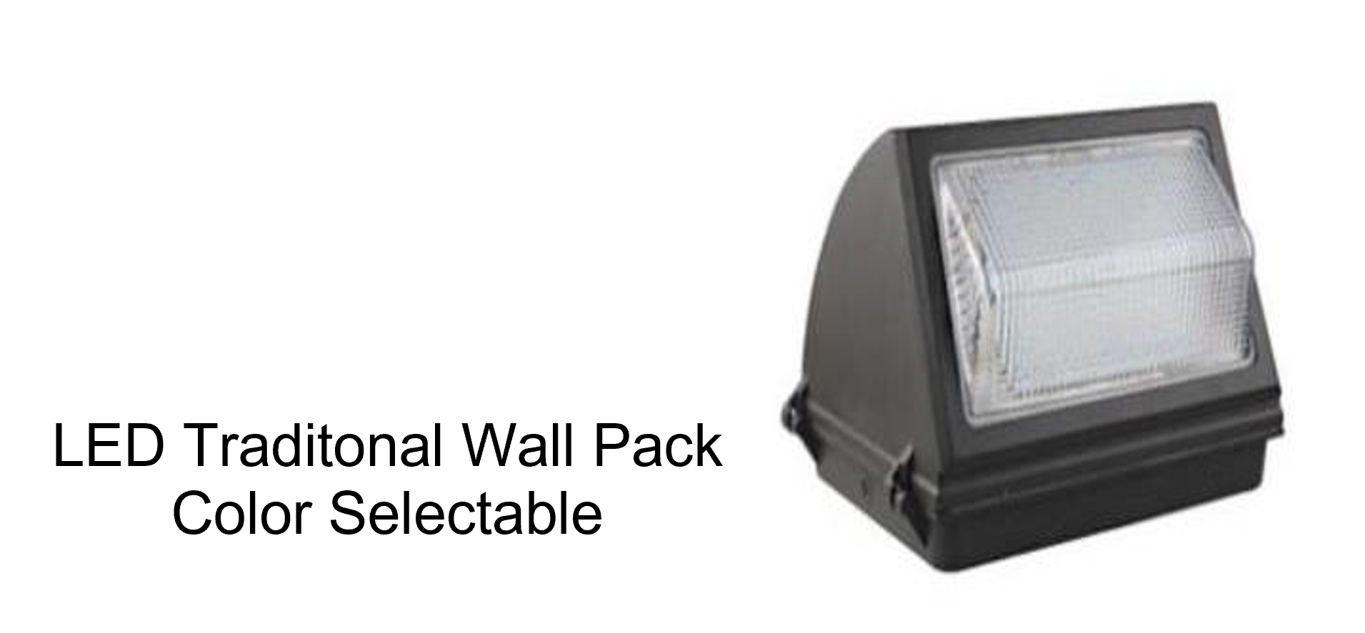 LED Traditional Wall Pack - Color Selectable  4000K, 4500K & 5000K - includes Photocell