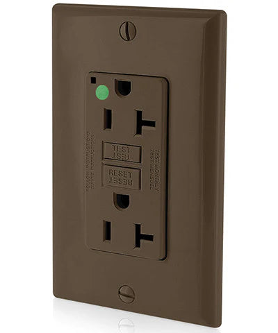 20-Amp, 125-Volt, Extra-Heavy Duty, Hospital Grade, Non-Tamper-Resistant Duplex Self-Test GFCI Receptacle, GFNT2-HG