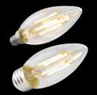 WET Location rated B11 E26 3.3W
T20 FILAMENT High CRI 92
120V Dimmable Clear