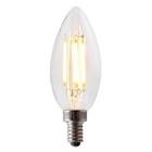 VERSA ENCLOSED & WET Location rated B11 E12 2W
T20 FILAMENT High CRI 92
120V Dimmable Clear