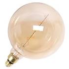 DECO LARGE SIZE G63 E26 4.5W Amber
WET Location rated 
120V Dimmable