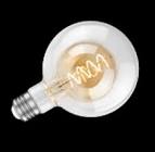 DECO LARGE SIZE G40 E26 4.5W Double Layer Clear
ENCLOSED & WET Location rated 
120V Dimmable