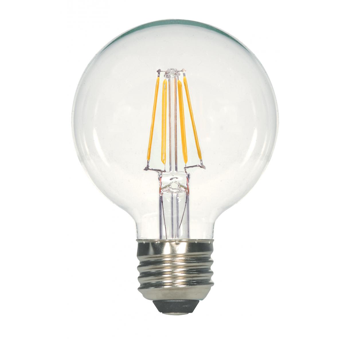 6.5W LED G25 Medium Base - Clear