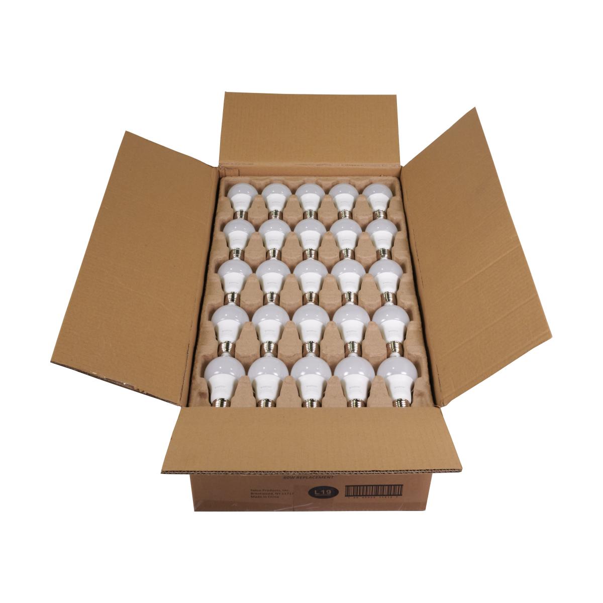 9W LED A19 - Medium Base - 100 Pack