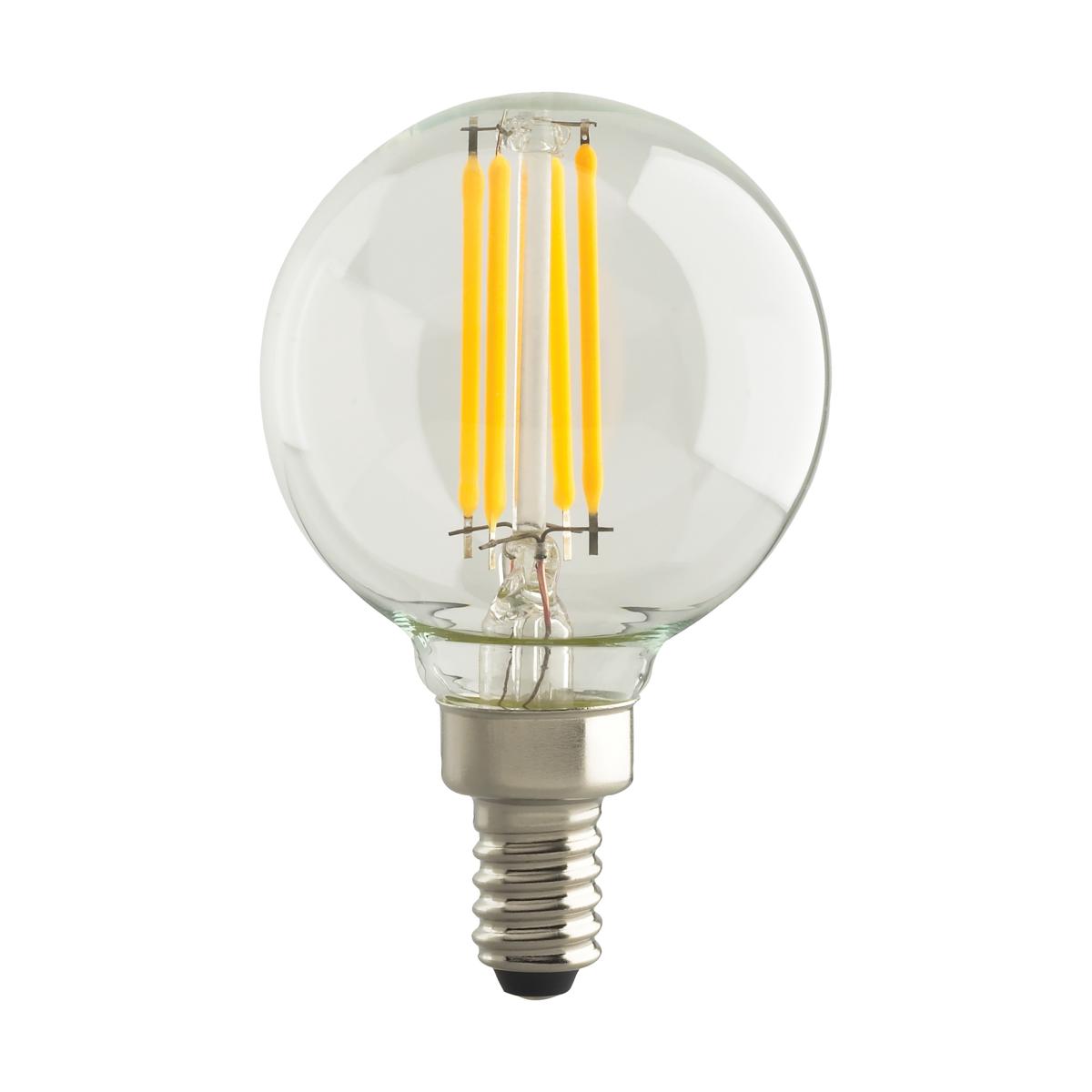 5.5 LED G16.5 Candelabra Base - 2 Pack