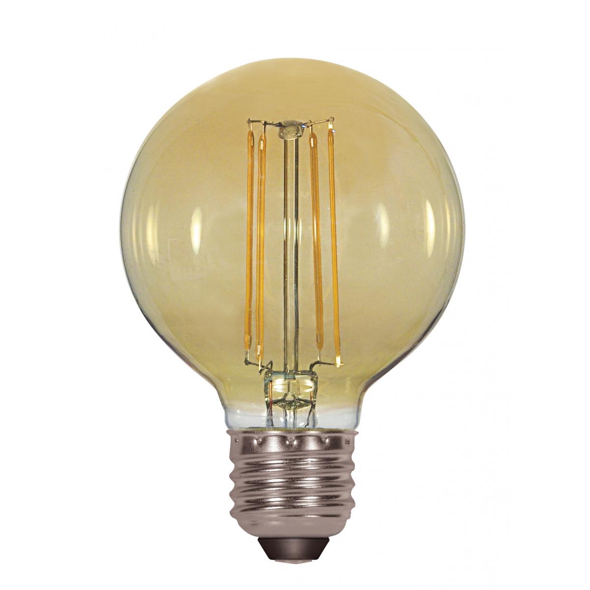 4.5W LED G25 Medium Base - Amber