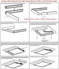 Continuous Row Surface Mount Kit work with 2in and 4in